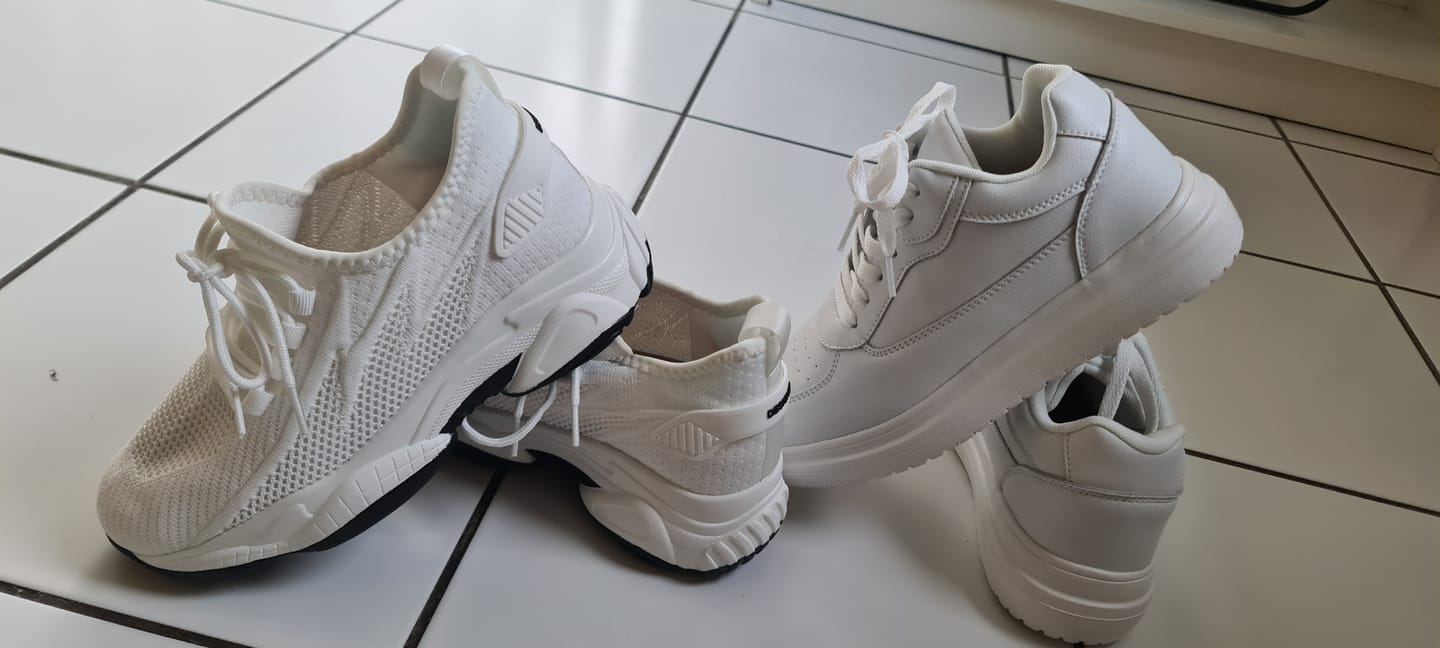 Customer photo review of ELEVATESHOES WHITE CLASSY