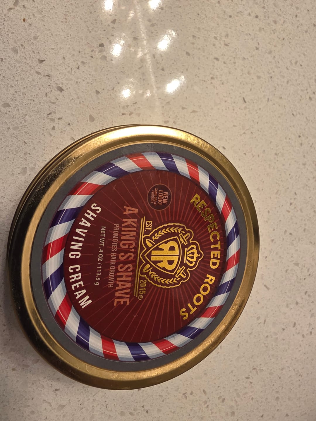 Customer photo review of "A King's Shave" Shaving Cream