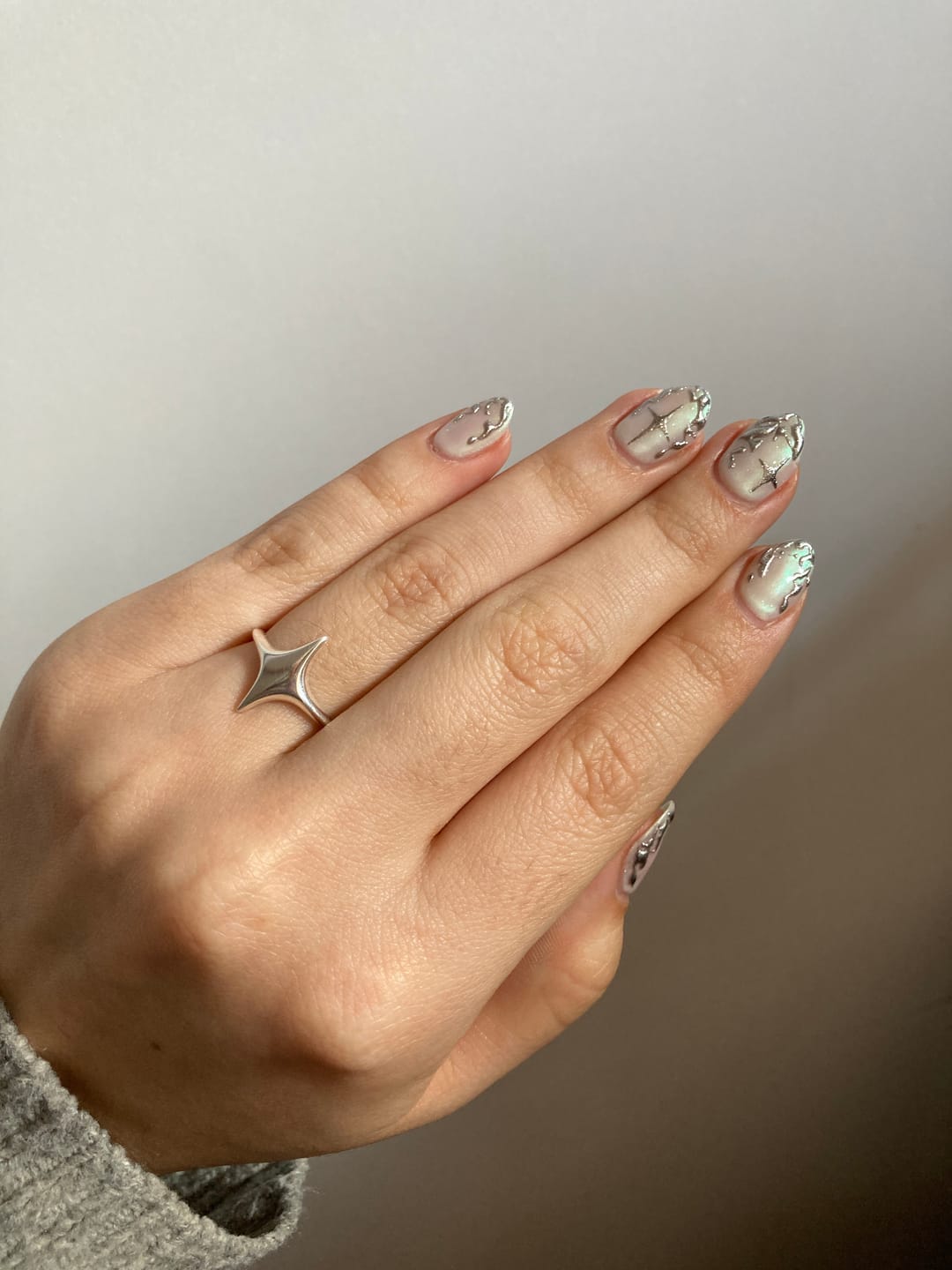 Customer photo review of Anillo ajustable estrella fugaz