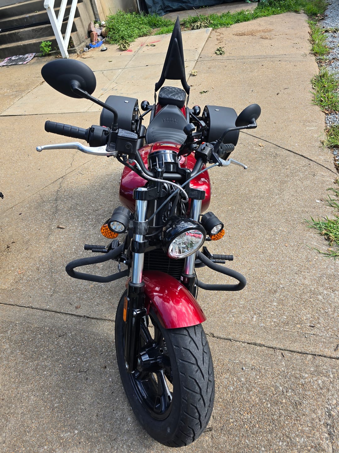 Customer photo review of 28L - Pantheon Medium Quick Mount Indian Scout Bobber Sixty Motorcycle Saddlebags