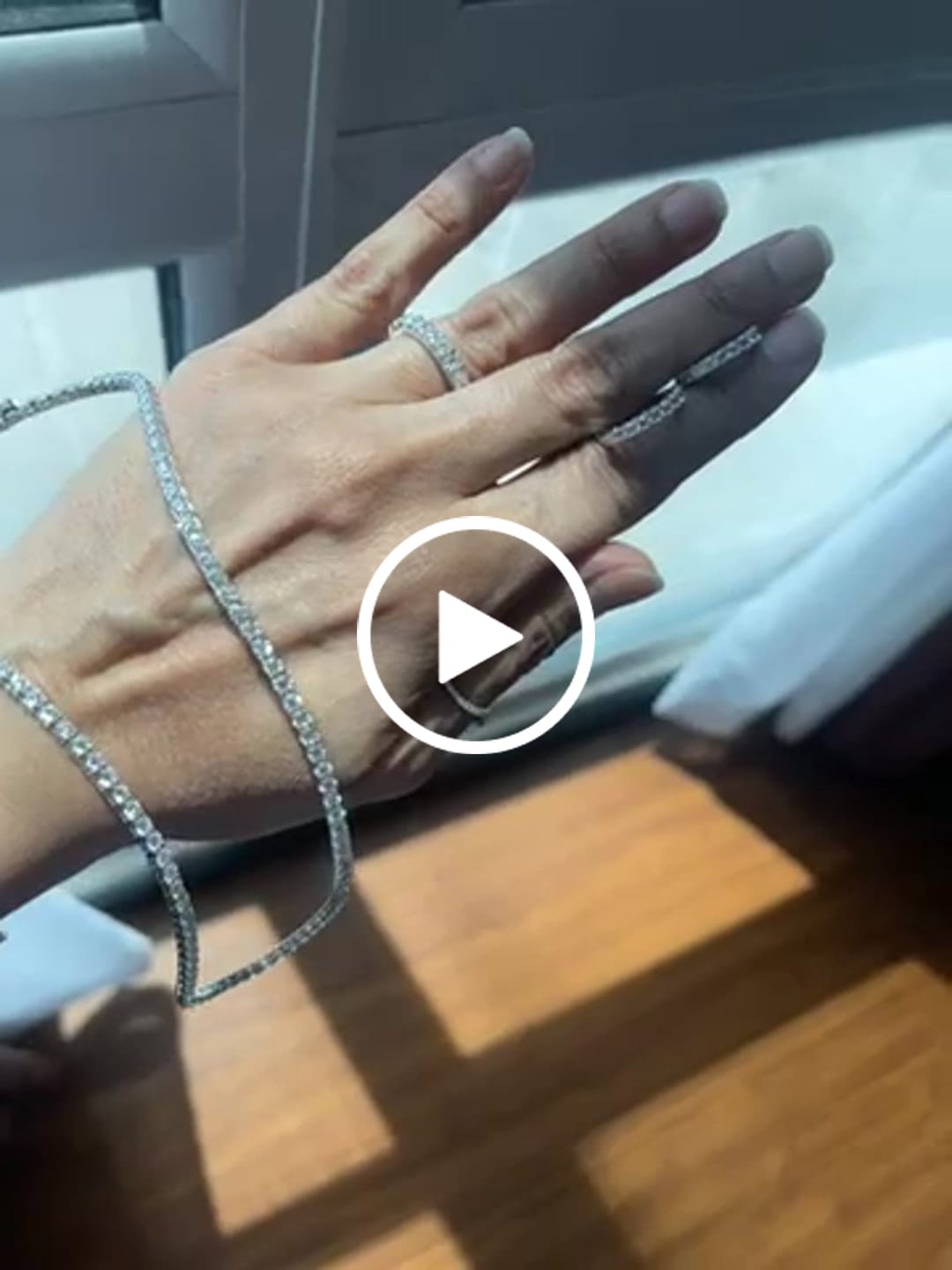 Customer video review of 3MM MOISANNITE TENNIS BRACELET - D COLOR - VVS1