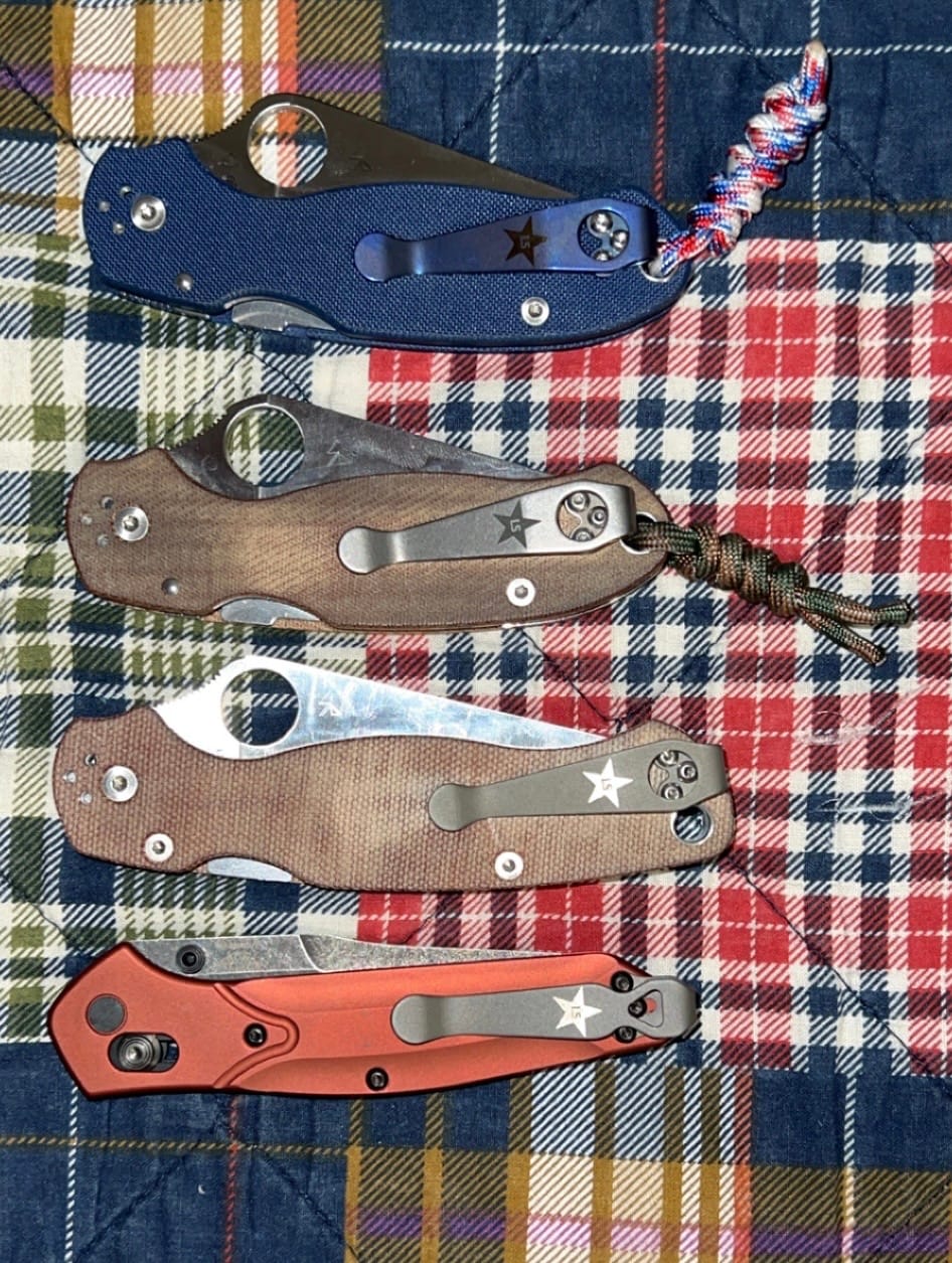 Customer photo review of Exclusive Spyderco Lone Star Deep Carry Pocket Clip