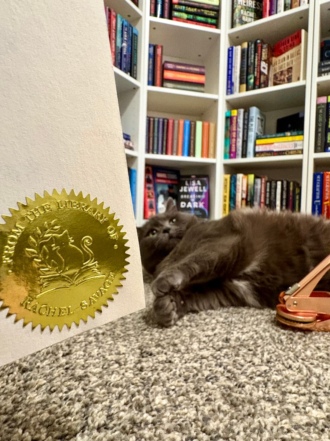 Customer photo review of Custom Book Embosser