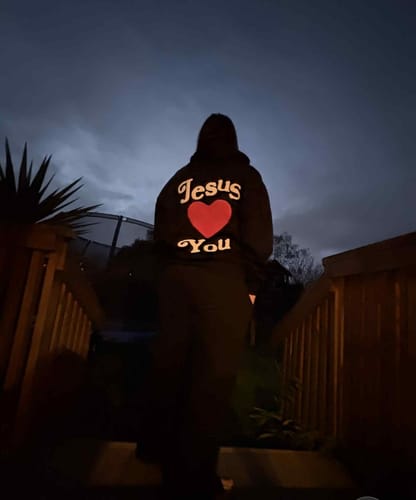 Customer photo review of THE LOVE HOODIE - BLACK