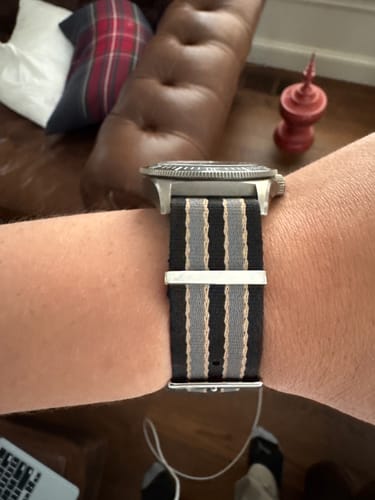 Customer photo review of NTTD Bond Nylon Watch Strap