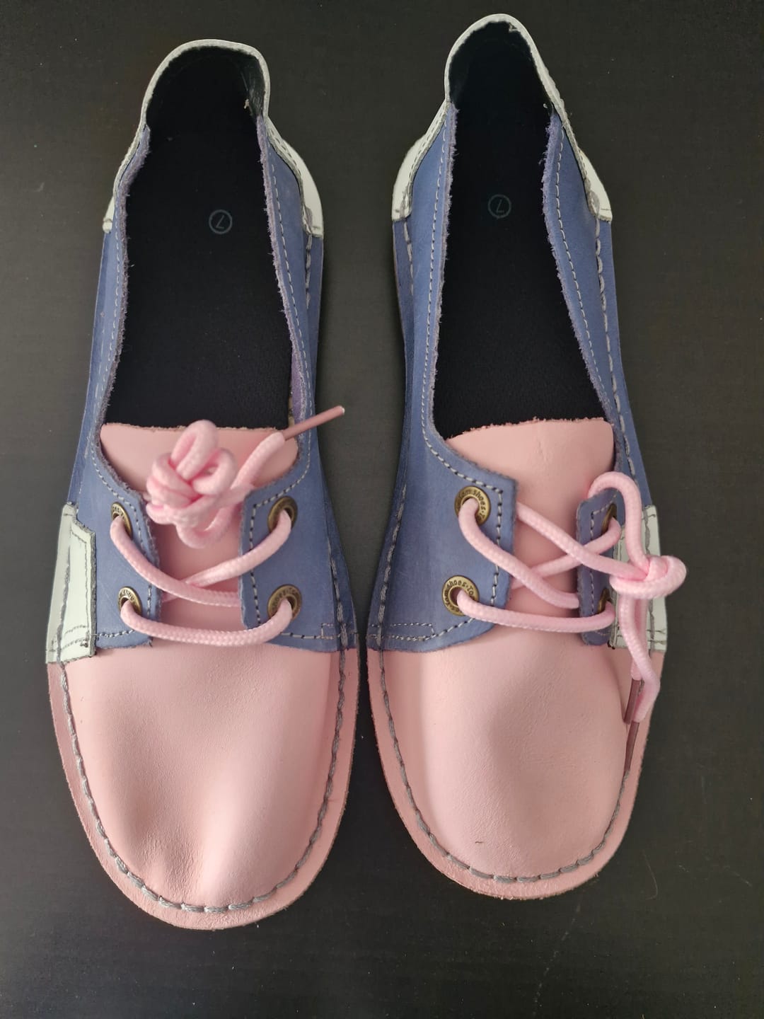 Customer photo review of Genuine leather Multi Color Pumps - Pink