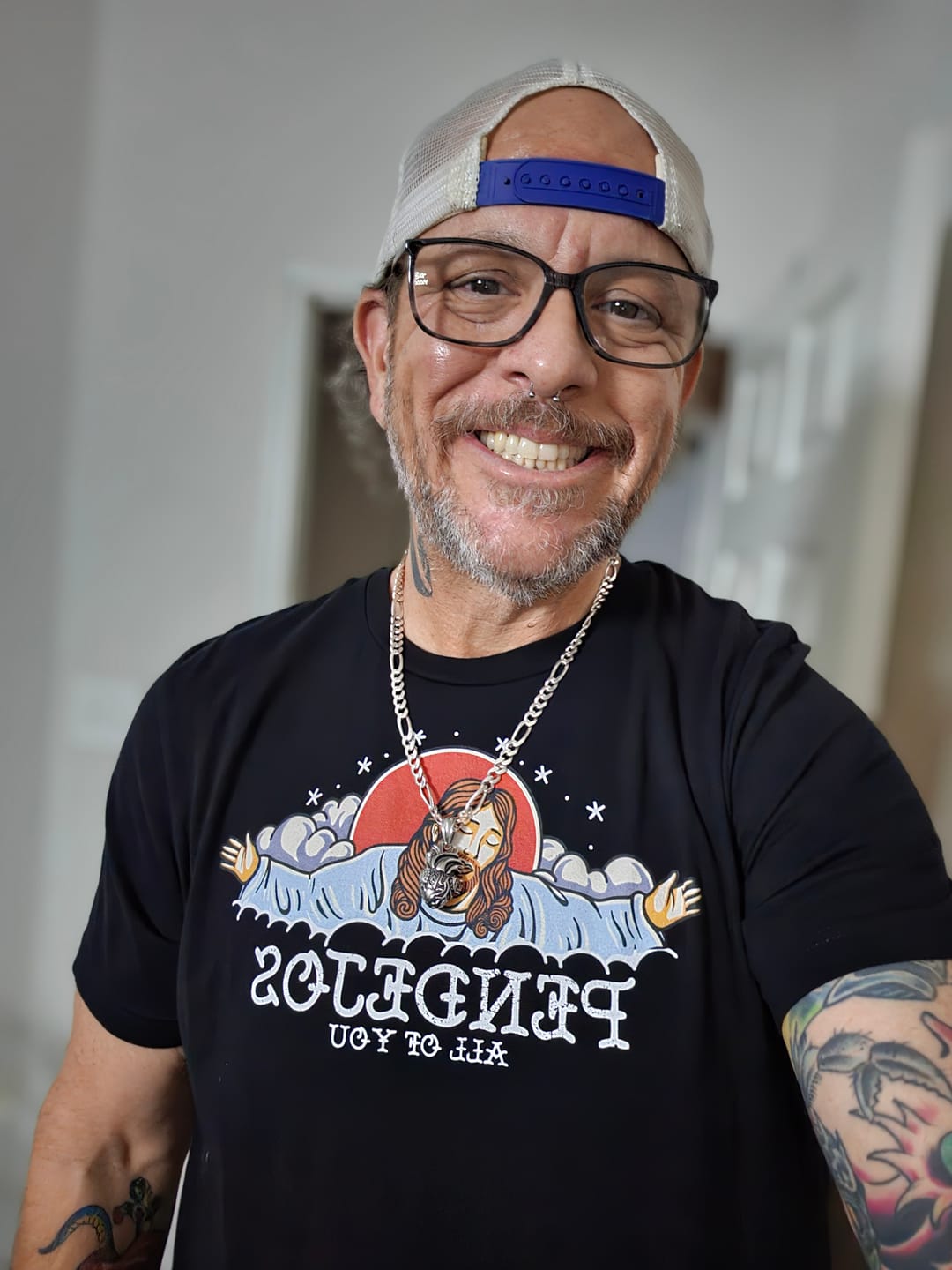 Customer photo review of Pendejos, All Of You Old School OG T-shirt