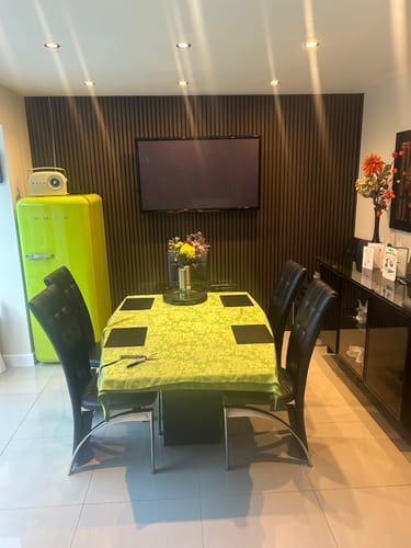 Customer photo review of Acoustic Slat Panel - Smoked Walnut