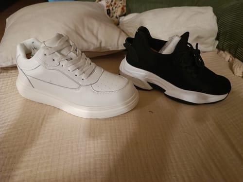 Customer photo review of ELEVATESHOES WHITE CLASSY