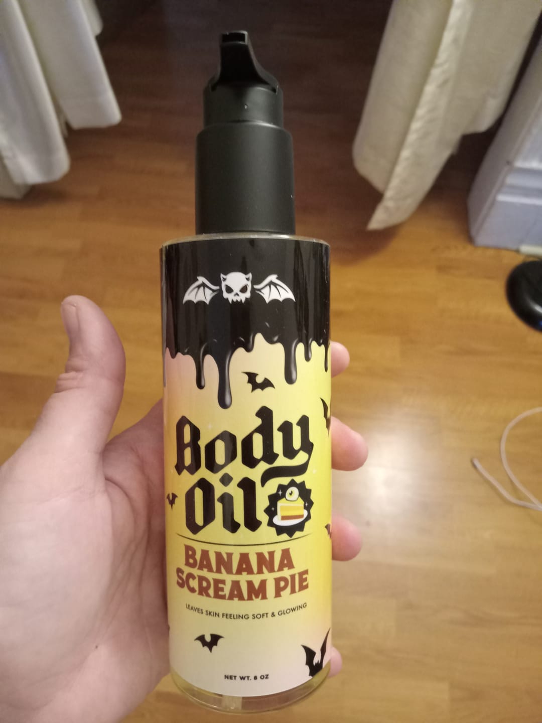 Customer photo review of Banana Scream Pie Body Oil