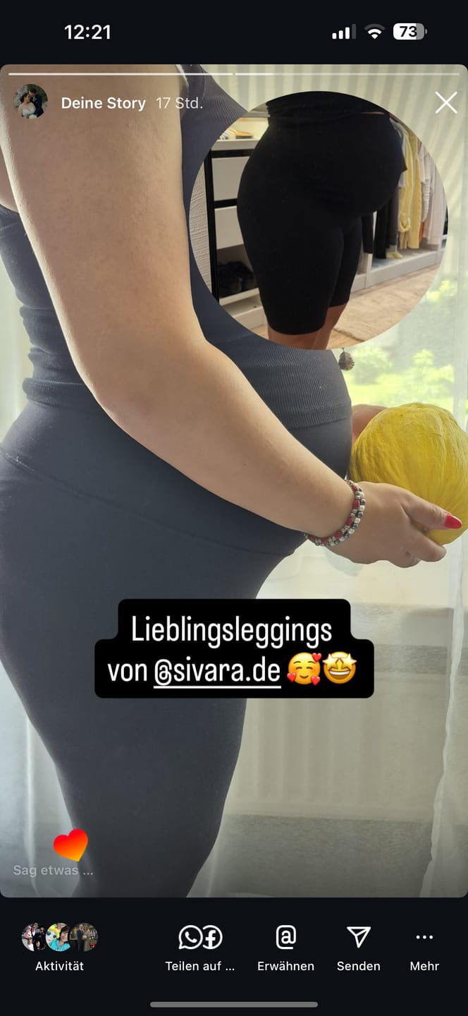 Customer photo review of Schwangerschafts-Shorts