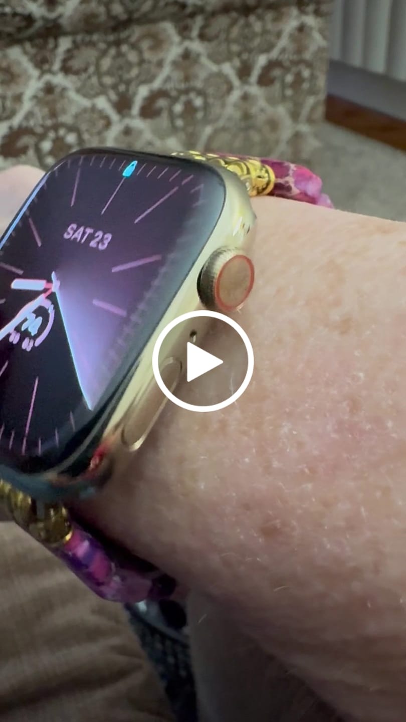 Customer video review of Majestic Tibetan Jasper Stretch Apple Watch Strap