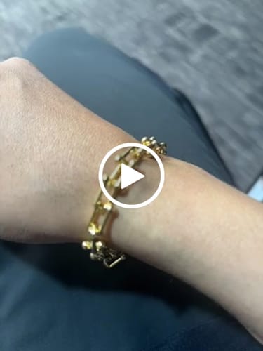 Customer video review of HARDWEAR MICRO LINK 44 MOTIF GOLD BRACELET