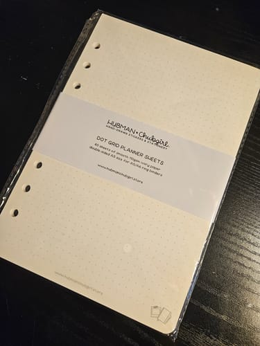 Customer photo review of Planner Inserts - Dot grid
