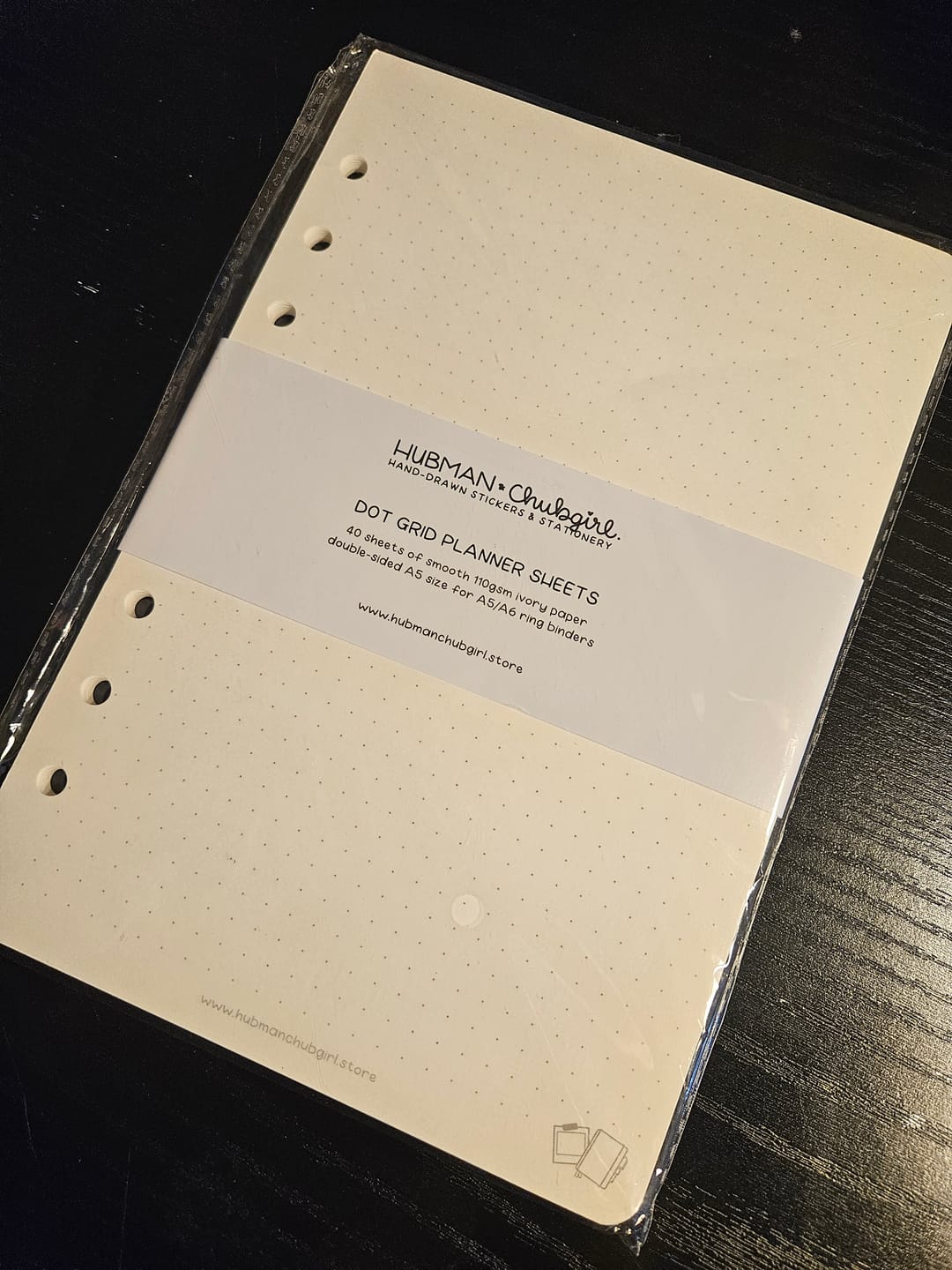 Customer photo review of Planner Inserts - Dot grid