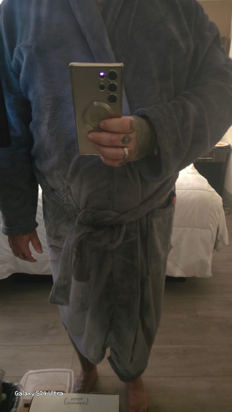 Customer photo review of 80Eighty® Plush Microfleece Robe