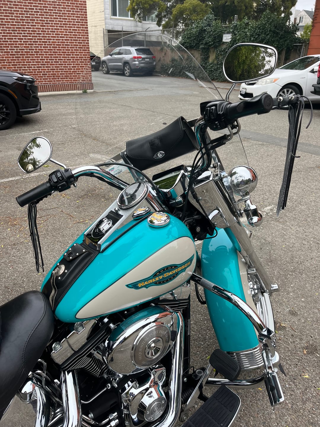 Customer photo review of GFLEVER Leather Motorcycle Lever Cover