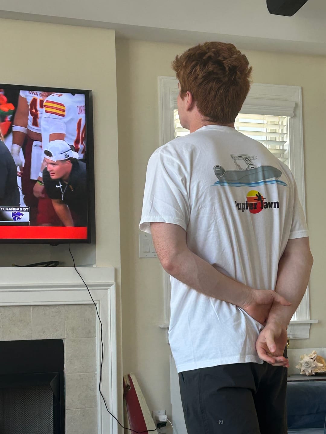 Customer photo review of Custom Boat T-Shirts - With Front Pocket