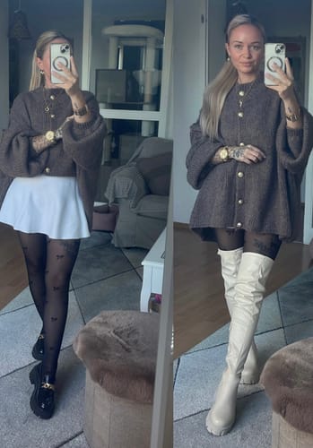 Customer photo review of Oversized Cardigan "CozyGlam"