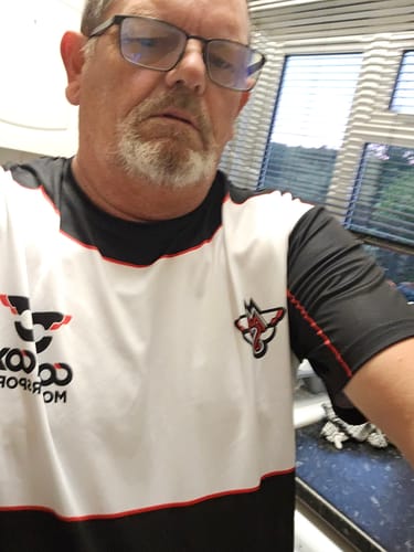 Customer photo review of Beige Diamond Swim Shorts