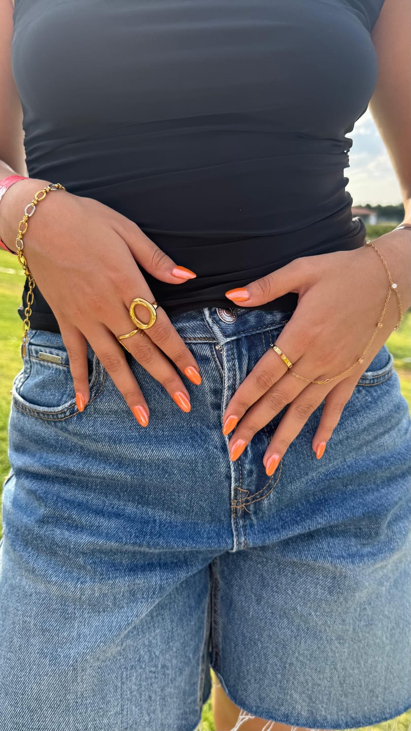 Customer photo review of Pulsera Eslabones Combinados Ovalados