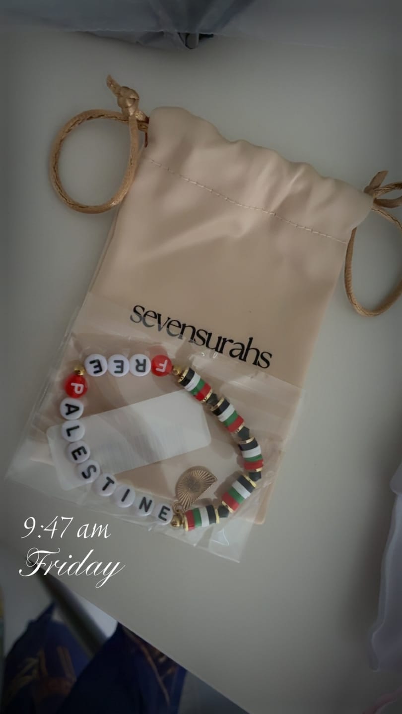 Customer photo review of Palestine Freedom Bracelet