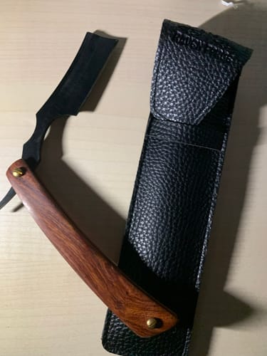 Customer photo review of Mystery Straight Razor