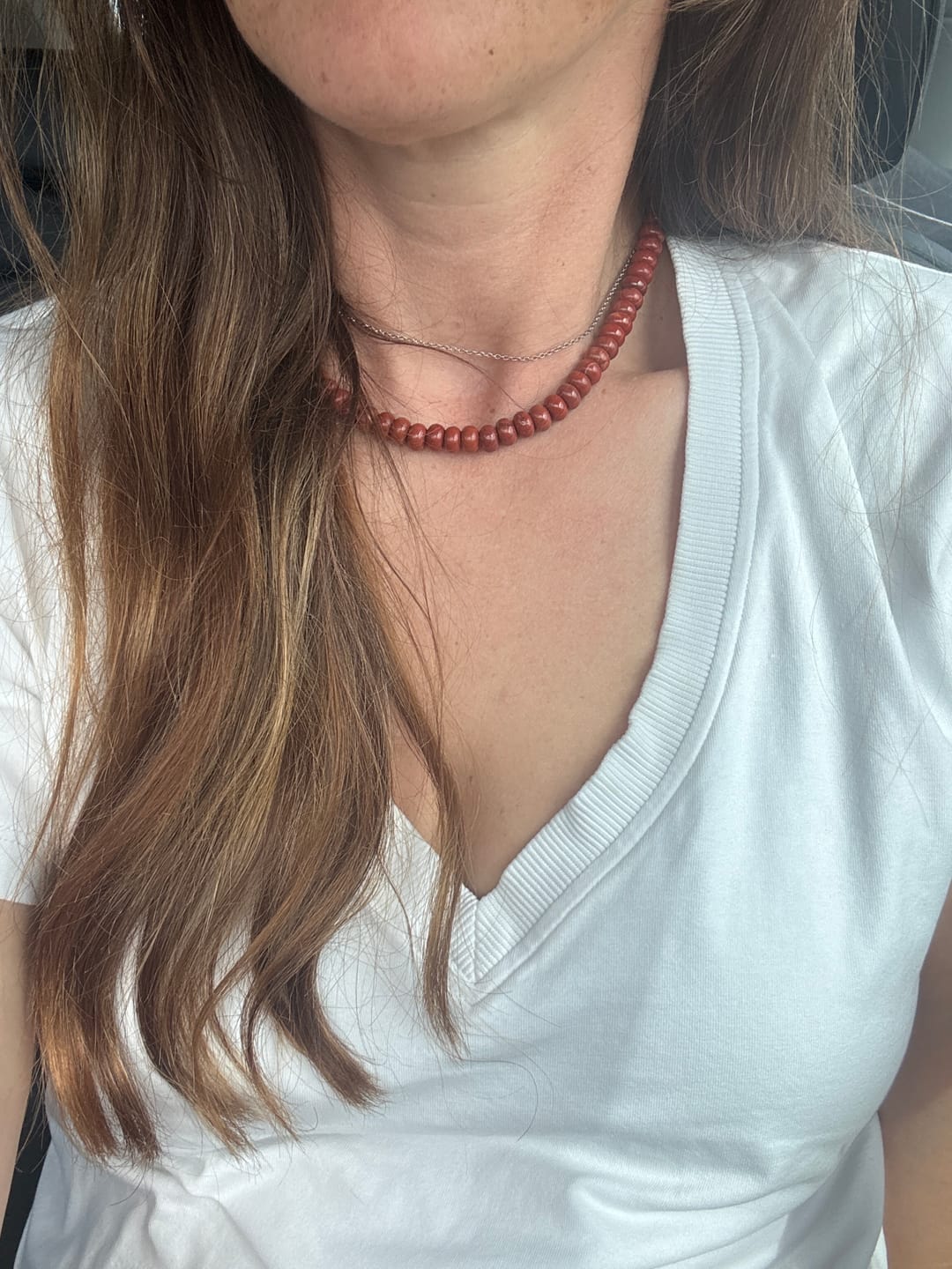 Customer photo review of NOMAD 06 RED JASPER BEADS