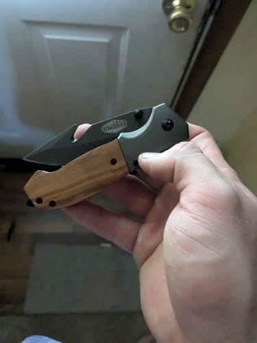 Customer photo review of HOLY GRAIL™ POCKET KNIFE