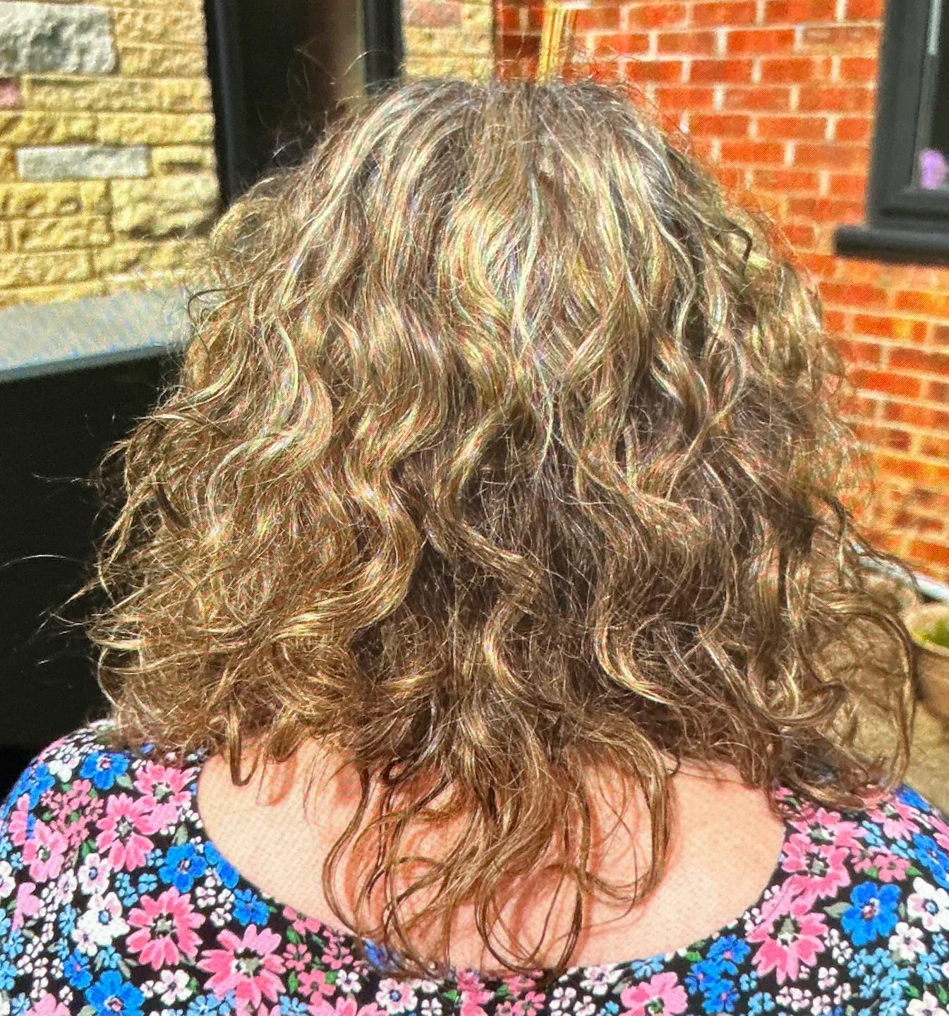 Customer photo review of Flaxseed & Kalahari Melon Curl Defining Custard