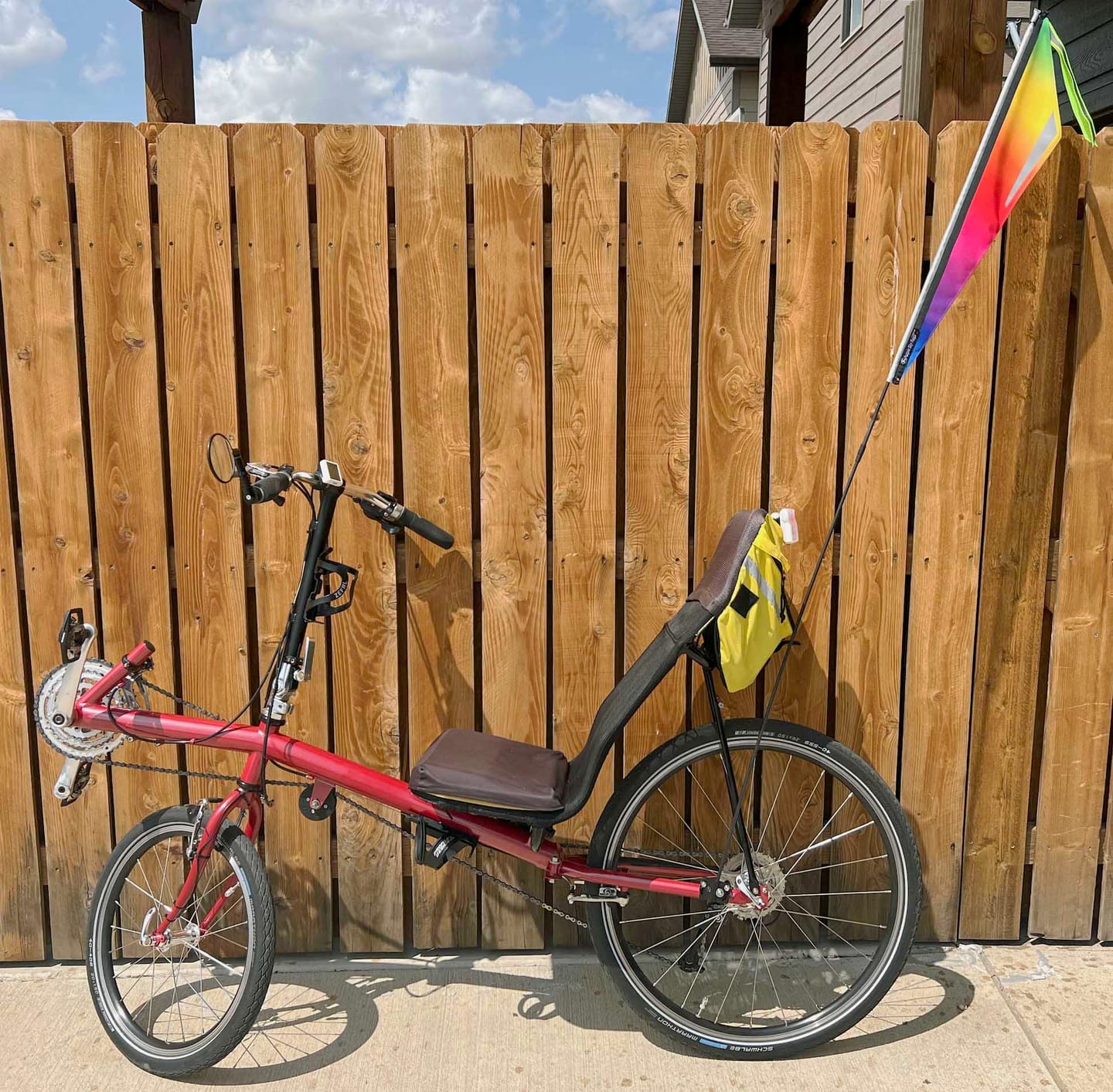 Customer photo review of T-Cycle Flag Mount