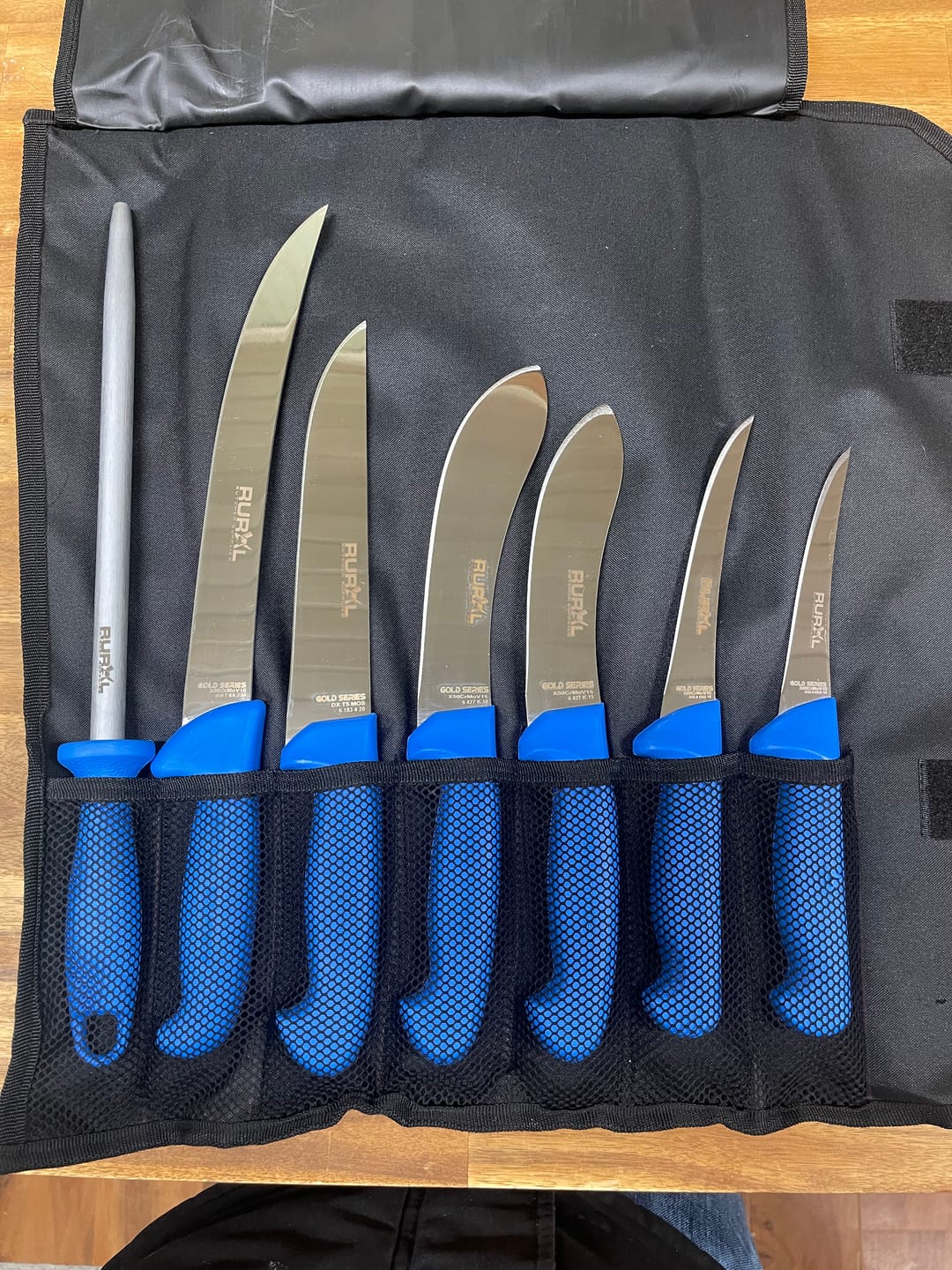 Customer photo review of 7PC Professional Butchers Knife Set