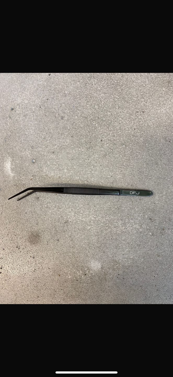 Customer photo review of Small Angled SuperFine Tweezers