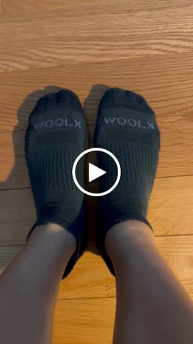 Customer video review of Rowan No Show Tab Lightweight Socks - Evening Tide