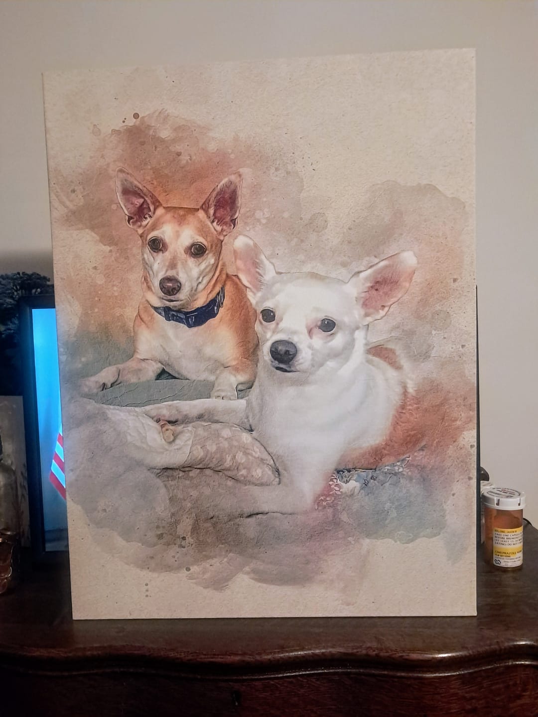 Customer photo review of Personalized Pet portrait