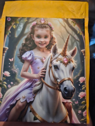 Customer photo review of The Lavender Unicorn Princess