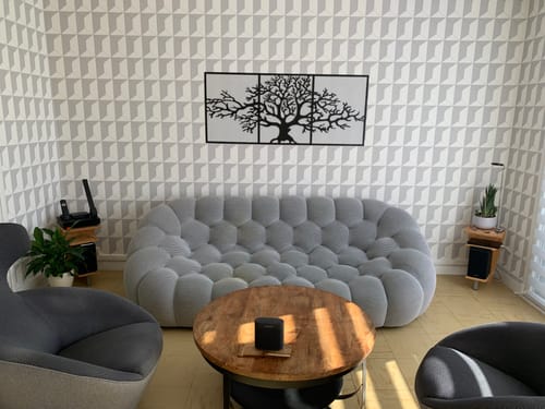 Customer photo review of Décoration murale en métal moderne - Triptyque Arbre De Vie (P01)