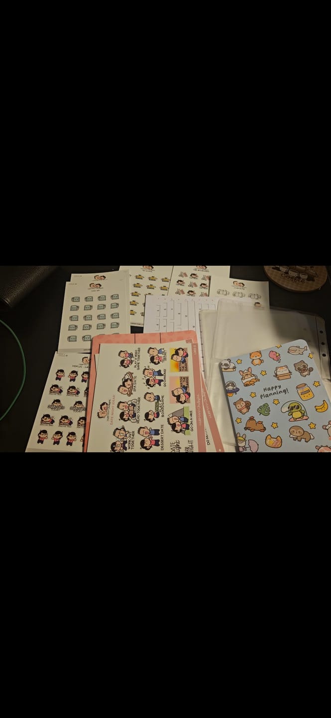 Customer photo review of No School Planner Stickers