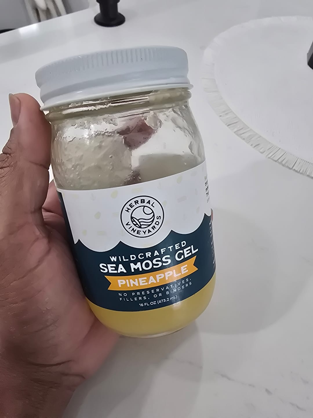 Customer photo review of EXCLUSIVE PINEAPPLE SEA MOSS GEL