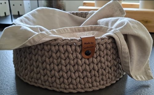 Customer photo review of Kunstleder-Labels mit Chicago Screws - Personalisierte Labels