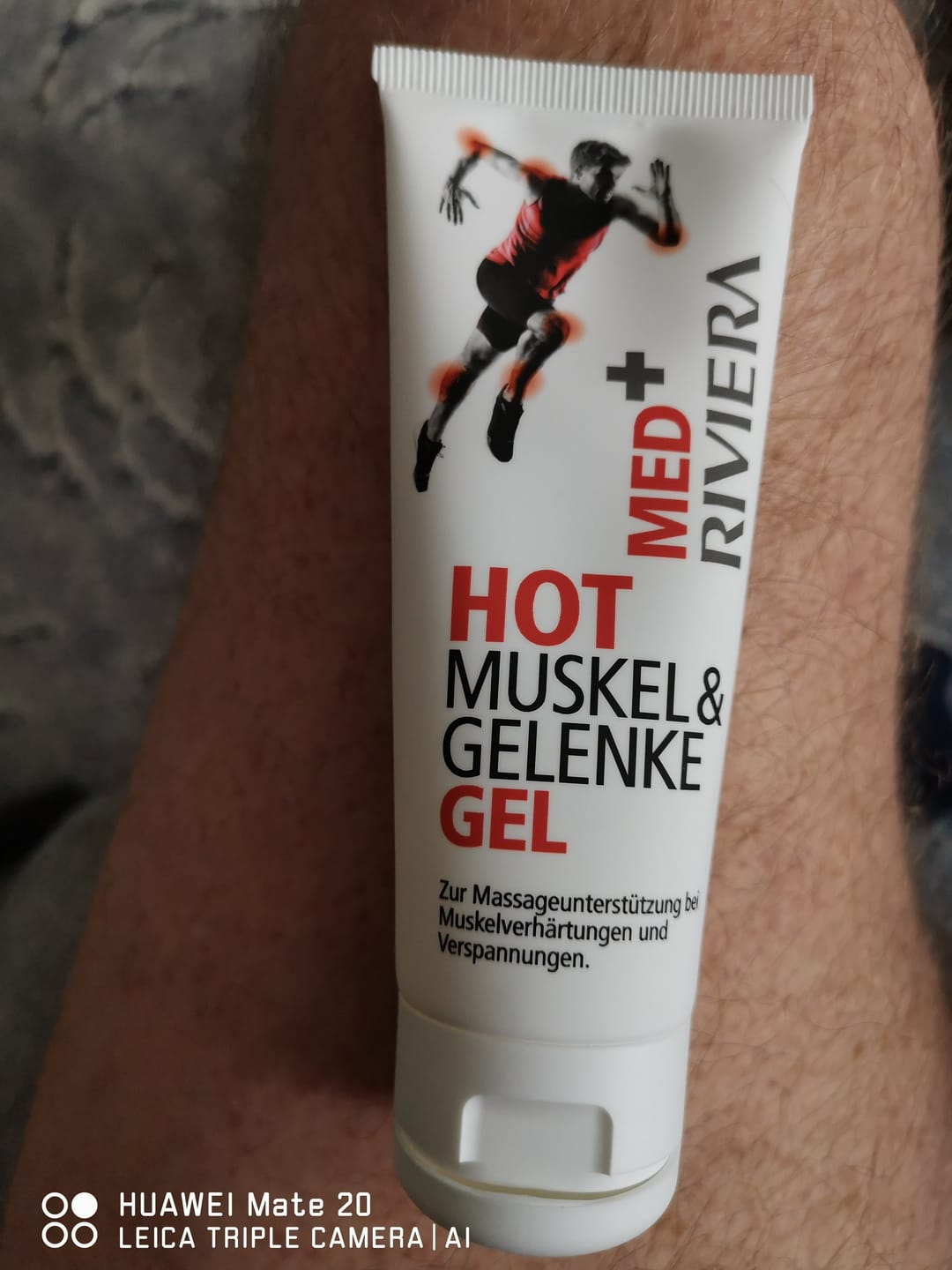 Customer photo review of Riviera MED+ HOT Muskel & Gelenke Gel