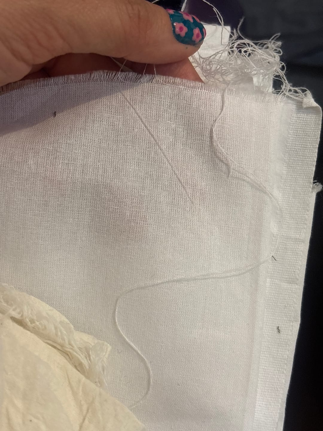 Customer photo review of 94” Polycotton Sheeting Fabric