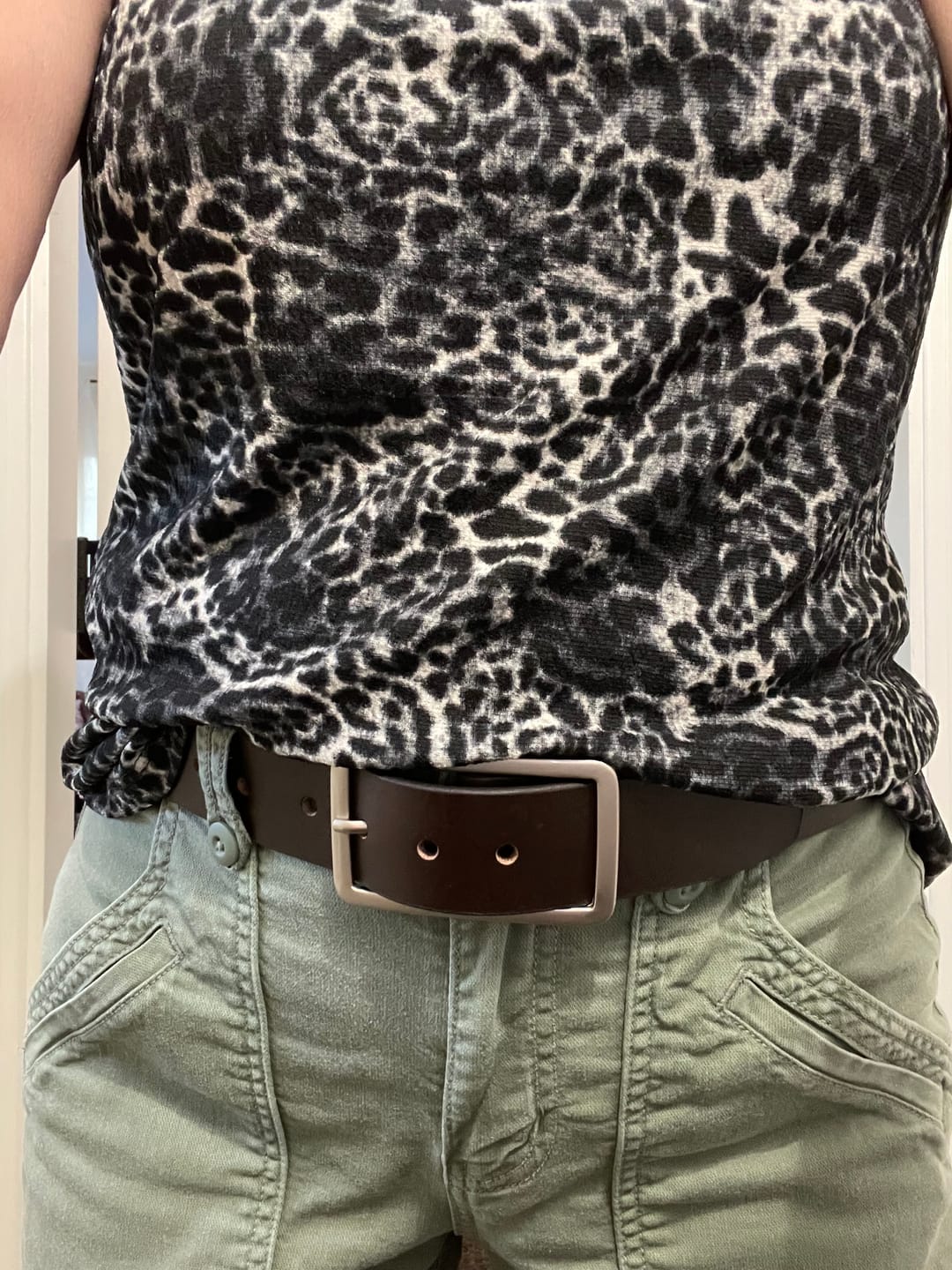 Customer photo review of Design Your Own Belt - Women's Full Grain Leather Belt