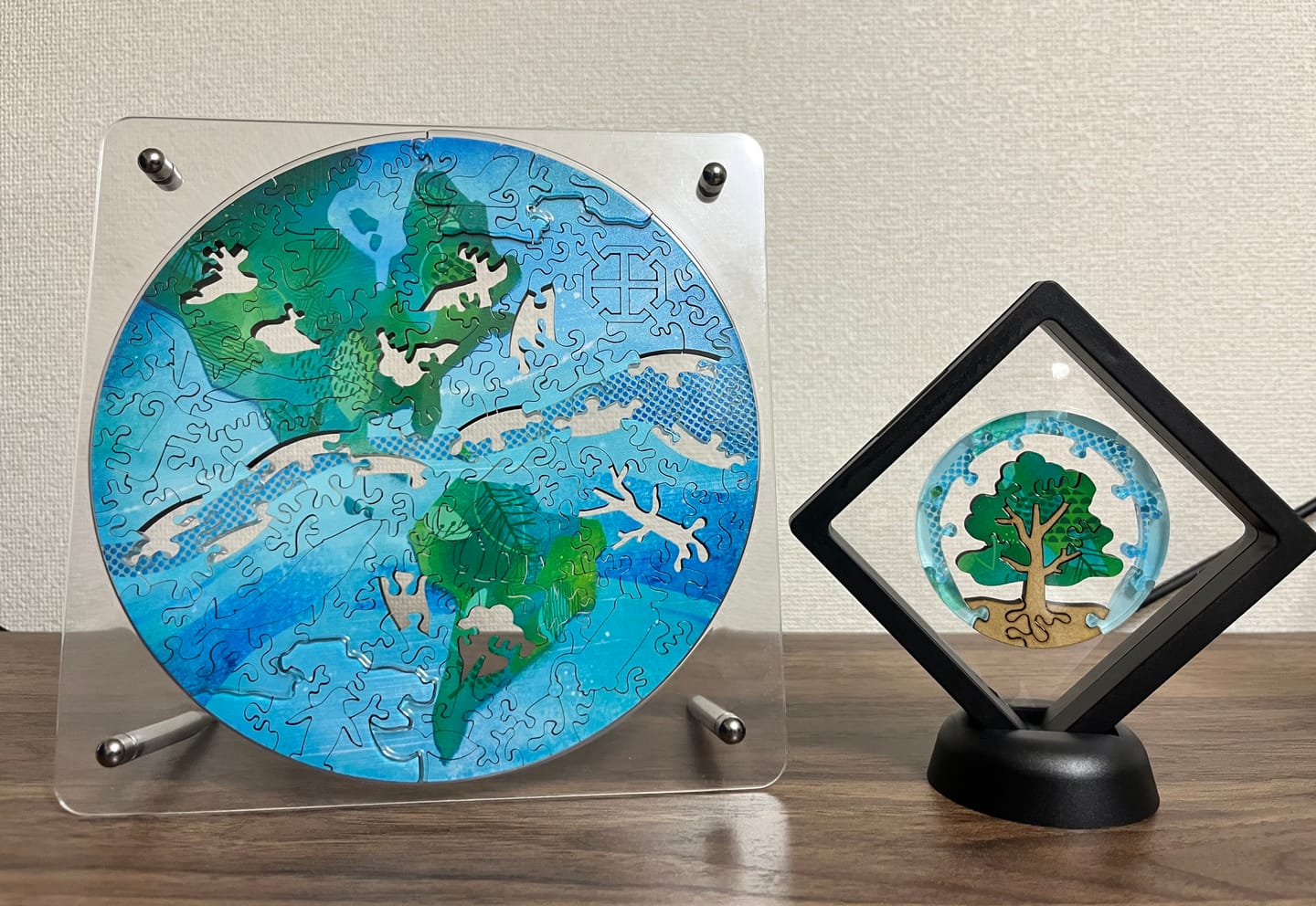 Customer photo review of 宇宙の破片 EARTH  地球と専用フレームセット
