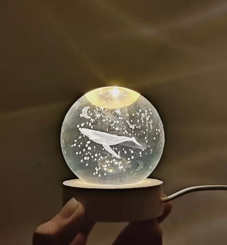 Customer photo review of [BUY 1 GET 1] Orb of Wonders - Crystal Ball Night Light