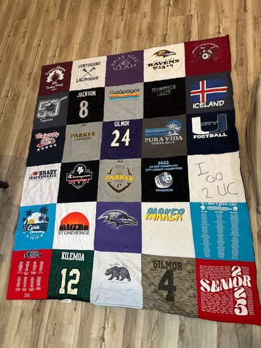 Customer photo review of Premium T-Shirt Quilts