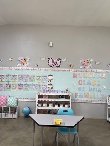 Customer photo review of Printable Pastel Insects Bulletin Board Cutouts | Pretty in Pastel