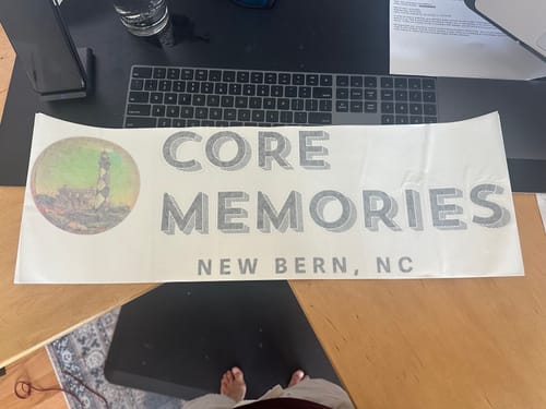 Customer photo review of Custom Digital Boat Name Logo Design