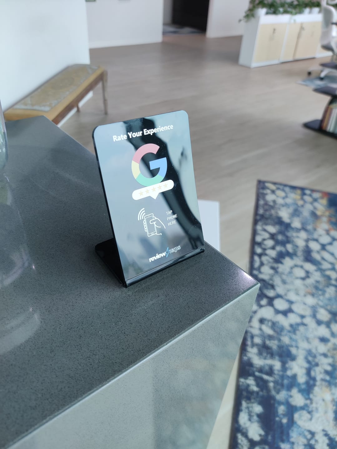 Customer photo review of NFC Google Review Stand