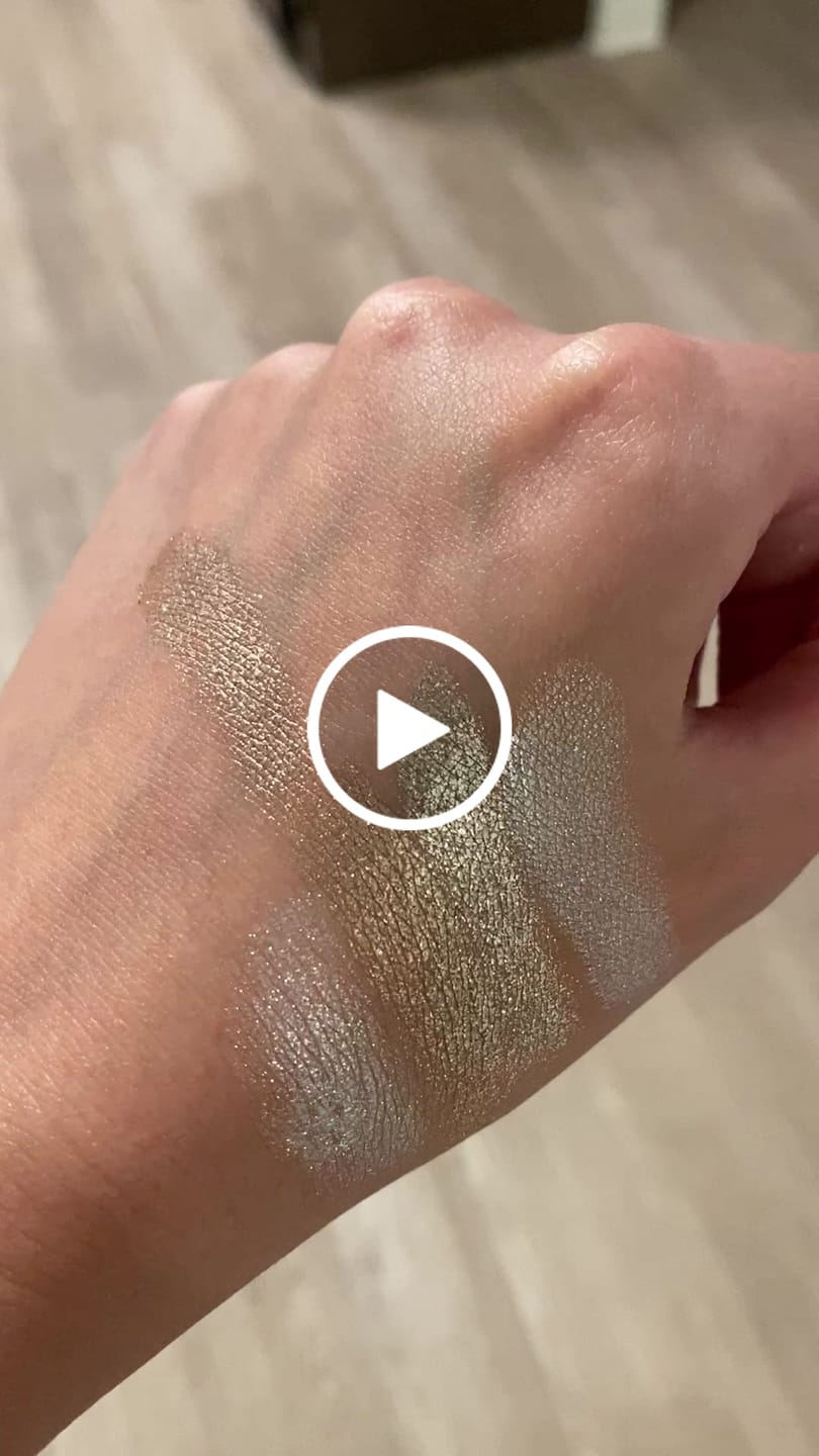 Customer video review of Diamond Pearl Pressed Pigment - Silver Slay